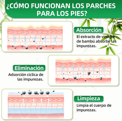 Parches Bambú Detox